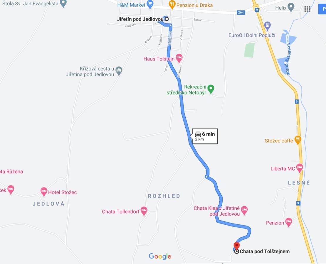 Chata Pod Tolstejnem Villa Jiřetín pod Jedlovou Esterno foto